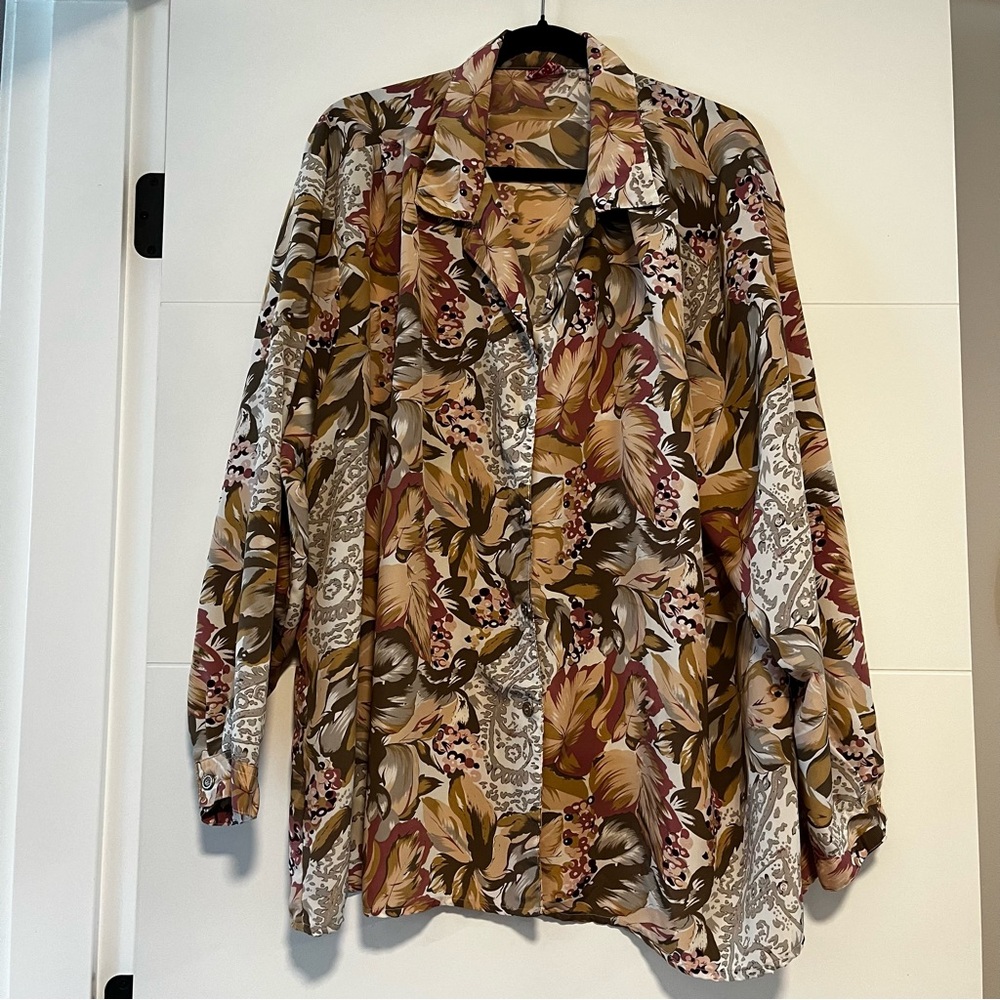 HER | Vintage Floral Button Up Shirt